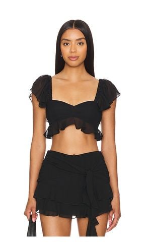 X revolve aliyah crop top en color talla M en - Black. Talla M (también en S, XL, XS) - Amanda Uprichard - Modalova