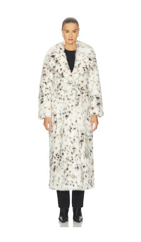 Gabrielle Snow Leopard Maxi Coat in . Size M. Also in XS, XXS - Apparis - Modalova
