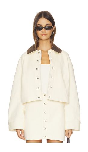 Ella Canvas Cropped Jacket in . Size S. Also in XS, M - Apparis - Modalova