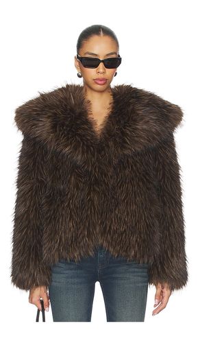 Yara Fox Coat in . Size M. Also in S, XS - Apparis - Modalova