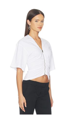 Gathered T-shirt With Continuous Loop Zipper in . Taglia S. Also in M, L - Alexander Wang - Modalova