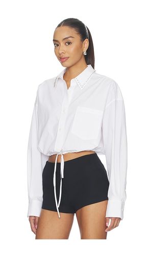Wrap Shirt With Crystal Stud Collar in . Size S. Also in M - Alexander Wang - Modalova