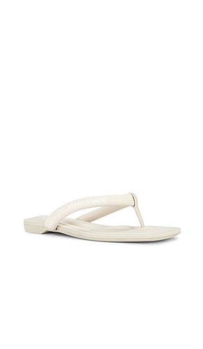Jenna Tubular Flat Thong Sandal in . Size 37. Also in 39 - Alexander Wang - Modalova
