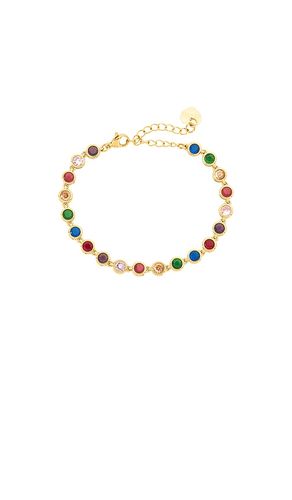 Pulsera con cuentas celeste en color oro metálico talla all - BRACHA - Modalova