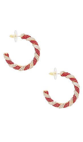 Pendientes de aro peppermint en color rojo talla all - BaubleBar - Modalova