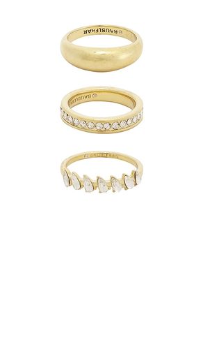 Greta Waterproof Ring Set in . Size 7. Also in 8 - BaubleBar - Modalova
