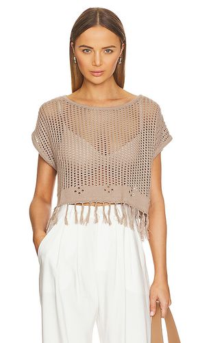 Black crochet top en color beige talla L en - Beige. Talla L (también en M, XL) - Bobi - Modalova