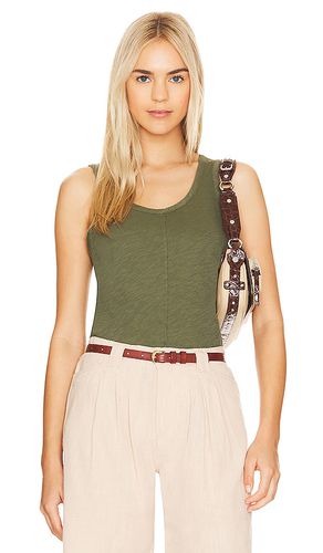 Cropped middle seam tank en color verde oliva talla L en - Olive. Talla L (también en M, XL) - Bobi - Modalova