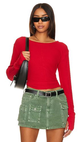 Cropped long sleeve top en color rojo talla L en - Red. Talla L (también en M, S, XL, XS) - Bobi - Modalova