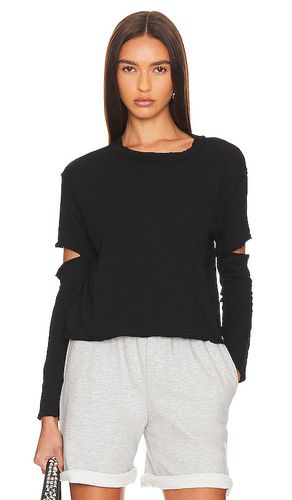 Elbow cut long sleeve top en color talla L en - Black. Talla L (también en M, S, XL, XS) - Bobi - Modalova