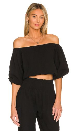 Top con hombros descubiertos en color talla L en - Black. Talla L (también en M, S, XL, XS) - Bobi - Modalova