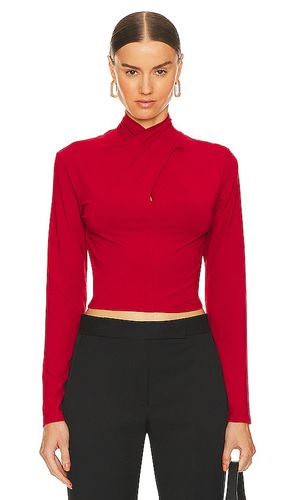 Long sleeve cropped tee in color red size L in - Red. Size L (also in S) - Bobi - Modalova