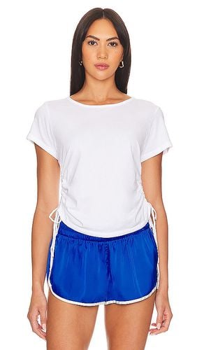 Camiseta fruncida en color talla L en - White. Talla L (también en S, XL, XS) - Bobi - Modalova