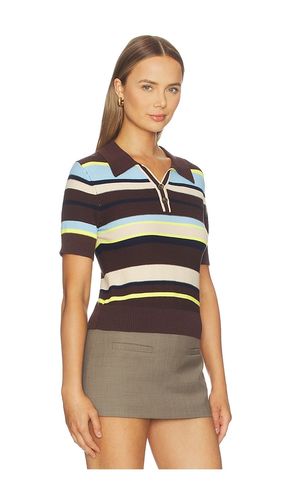 Marlon Pique Stripe Polo in . Size S. Also in XS, M - Central Park West - Modalova