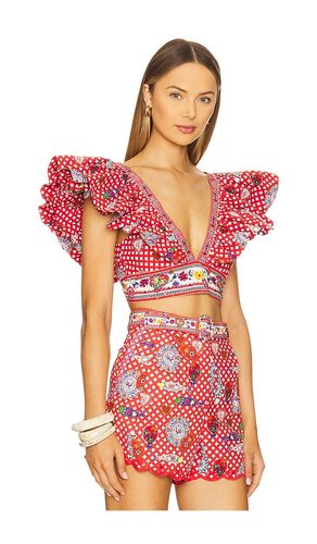 Ruffle Wrap Top in . Size M. Also in L - Camilla - Modalova