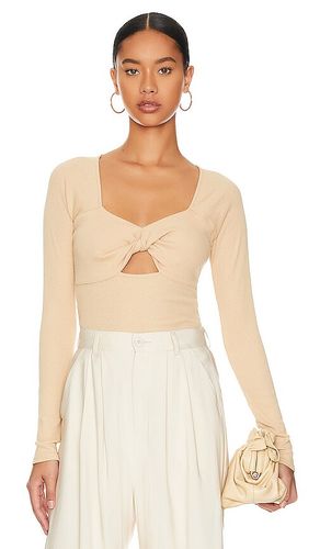 Vintage tucker long sleeve top en color nude talla L en - Nude. Talla L (también en M, S, XL) - Chaser - Modalova