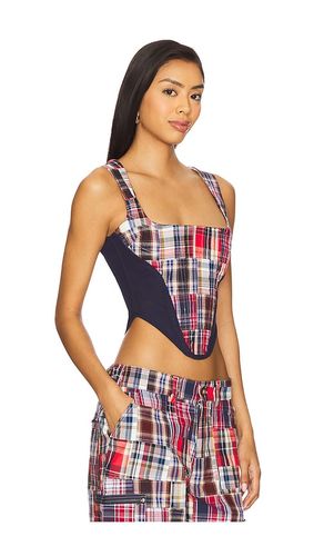 Mina Patchwork Corset in . Size L. Also in M, S, XS - GUIZIO - Modalova