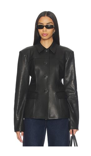 Aina Leather Cinched Jacket in . Size L. Also in M, S, XS - EAVES - Modalova