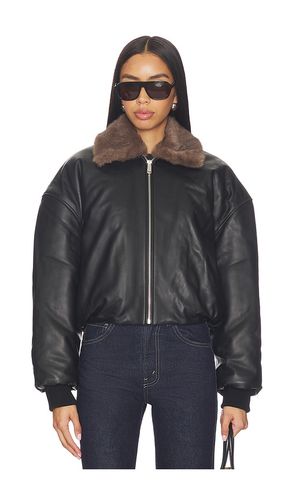 Norna Leather Bomber Jacket in . Size S. Also in XXS, XS, XL - EAVES - Modalova