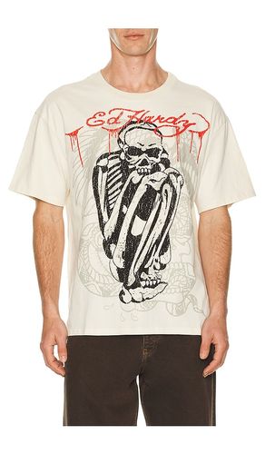 Skele Rhinestone Boxy Tee in . Size M. Also in XL/1X - Ed Hardy - Modalova
