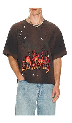 By Appointment Only Eagle Flame Cropped Boxy Tee in . Size S. Also in M, L, XL/1X - Ed Hardy - Modalova
