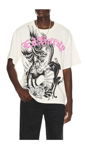 Panthers boxy tee in color cream size S (also in M, L, XL/1X) - Ed Hardy - Modalova