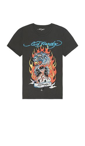 Rhinestone Fire Tiger Tee in . Size M, XL/1X, XXL/2X - Ed Hardy - Modalova