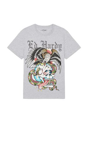 Camiseta rhinestone en color gris talla L en - Grey. Talla L (también en M, S, XL/1X) - Ed Hardy - Modalova