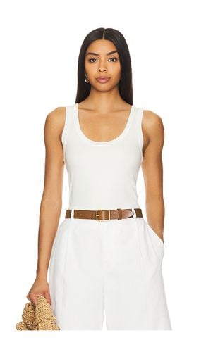 Camiseta tirantes supima rib scoop en color ivory talla L en - Ivory. Talla L (también en XL, XS) - Enza Costa - Modalova