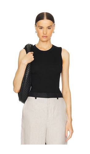 Camiseta tirantes stretch silk knit sleeveless en color talla M en - Black. Talla M (también en S, XS) - Enza Costa - Modalova