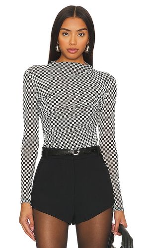 Mesh Long Sleeve Twist Top in & . Size M, XL, XS - Enza Costa - Modalova