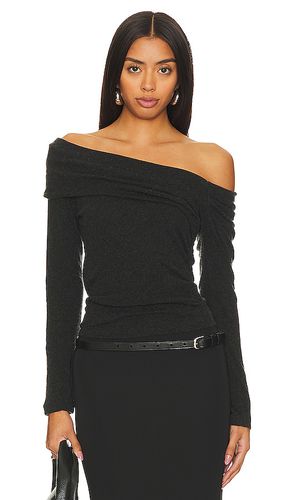 Cashmere one-shoulder top en color talla L en - . Talla L (también en M) - Enza Costa - Modalova