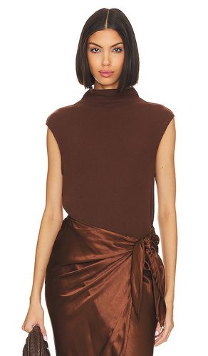 Sleeveless knit turtleneck top en color marrón talla S en - Brown. Talla S (también en XS) - Enza Costa - Modalova
