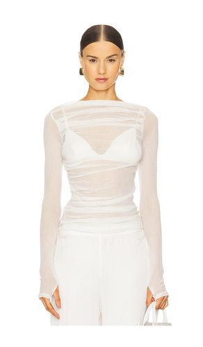 Top transparente en color blanco talla L en - White. Talla L (también en M, S, XL) - Enza Costa - Modalova