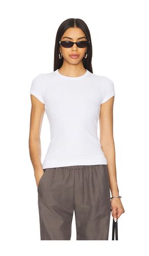 Camiseta de manga corta con cuello redondo en color talla L en - White. Talla L (también en M, S, XS) - Enza Costa - Modalova