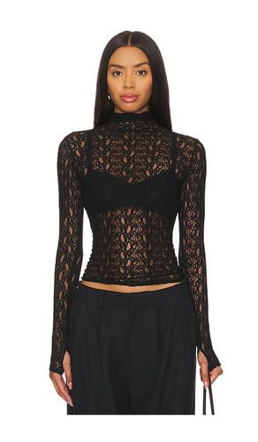 Lace Long Sleeve Turtleneck in . Size L, S, XS - Enza Costa - Modalova