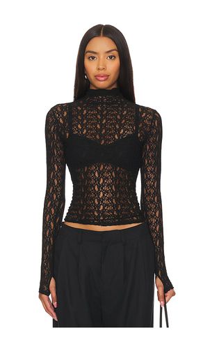 Lace Long Sleeve Turtleneck in . Size L, XL, XS - Enza Costa - Modalova