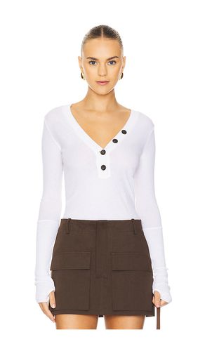 Cashmere Long Sleeve Cuffed Henley in . Taglia M, S, XL, XS - Enza Costa - Modalova