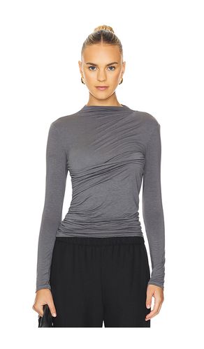 Top cuello alto en color gris talla L en - Grey. Talla L (también en XL, XS) - Enza Costa - Modalova