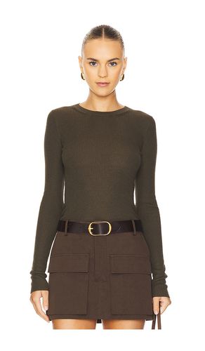 Silk Sweater Rib Long Sleeve Crew in . Size M, S, XL, XS - Enza Costa - Modalova