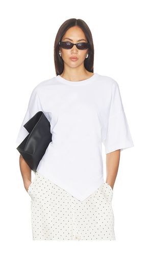 Supima Structured Jersey Assymetrical Tee in . Size XS. Also in S, M, L - Enza Costa - Modalova