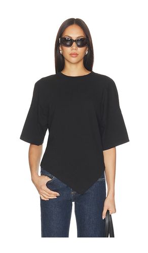 Supima Structured Jersey Assymetrical Tee in . Size XS. Also in S, M, L - Enza Costa - Modalova