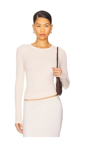 Silk Knit Long Sleeve Crew Top in . Size L. Also in M, S, XS - Enza Costa - Modalova