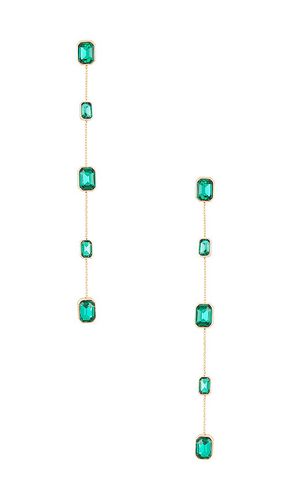 Ettika Drop Earrings in Green - Ettika - Modalova