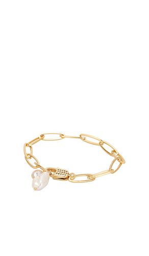 Brazalete de perlas en color oro metálico talla all en - Metallic Gold. Talla all - Ettika - Modalova