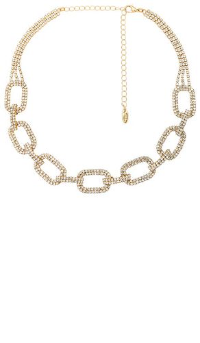 Iced out necklace in color metallic size all in & - Metallic . Size all - Ettika - Modalova