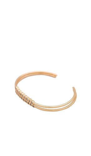 Delicate crystal cuff set in color metallic gold size all in - Metallic Gold. Size all - Ettika - Modalova
