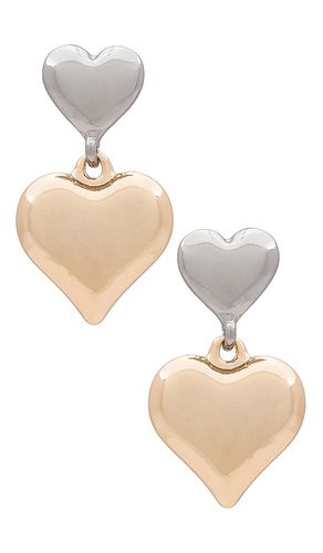 Athens earrings in color metallic gold,metallic silver size all in - Metallic Gold,Metallic Silver. Size all - Ettika - Modalova