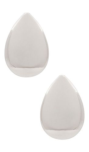 Tear drop earrings in color metallic silver size all in - Metallic Silver. Size all - Ettika - Modalova