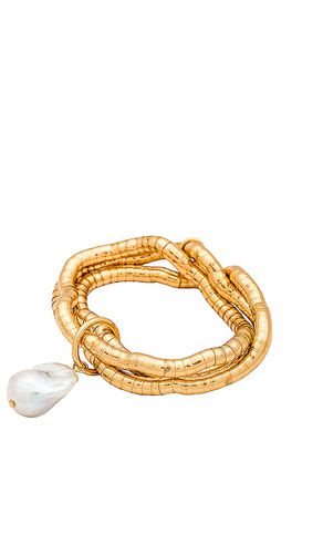 Liquid Gold and Pearl Bracelet in - Ettika - Modalova